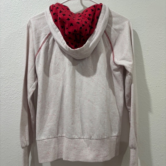 Disney Store Fleece Sweat Long Sleeve Full Zip "LOVE" Size Small - Picture 3 of 8